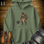African Stone Barbarian Hooded Sweatshirt Military Green | African Warrior Hoodie