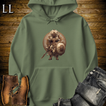 African Warrior King Hooded Sweatshirt Military Green | King Warrior