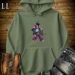African Graffiti Street Samurai Military Green | African Warrior Hoodie