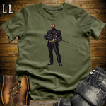 African 16 Bit Hitman Sniper Military Green | African Warrior Tee