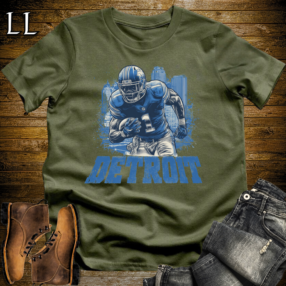 Detroit Lions Shirt Military Green | NFL Fan Tee