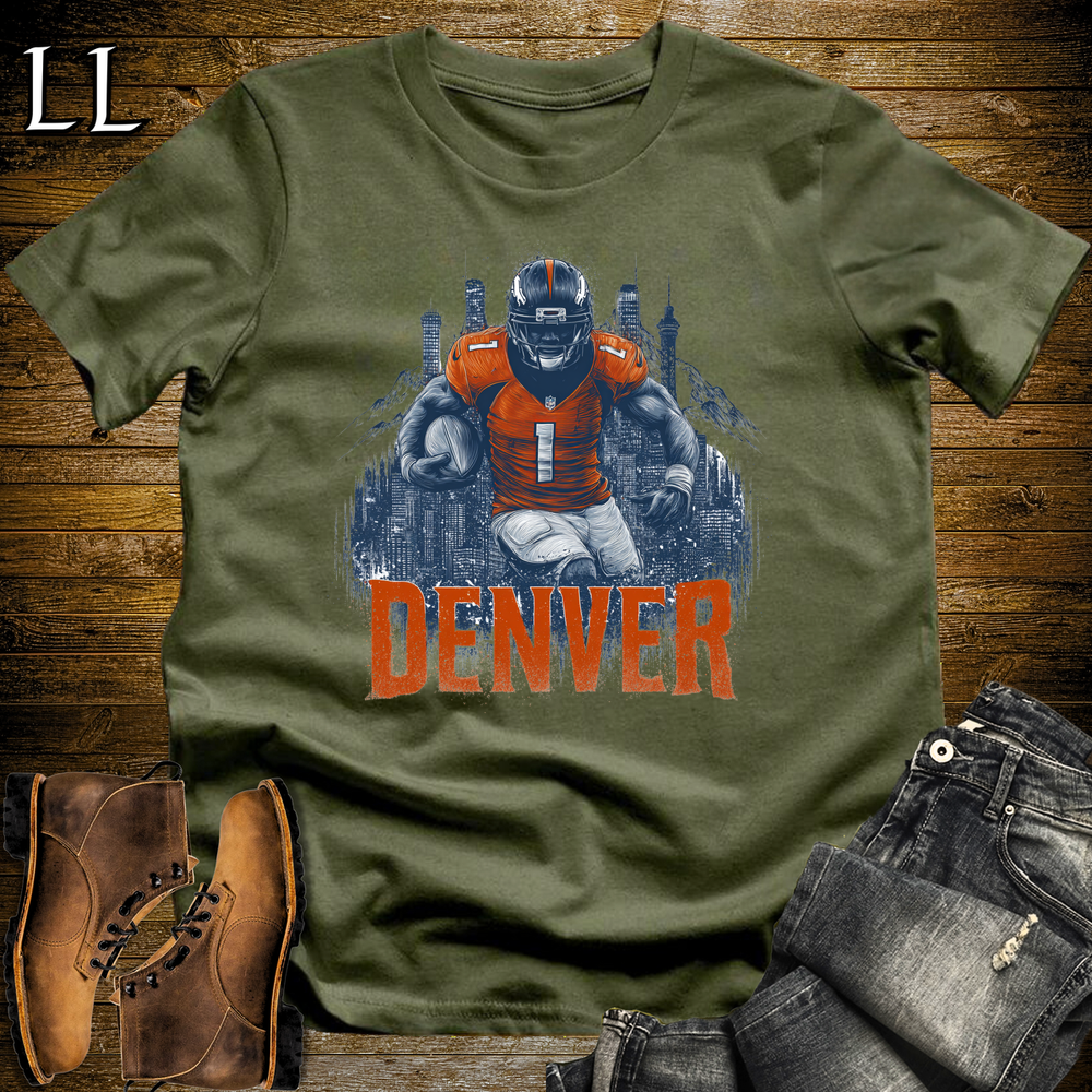 Denver Broncos Shirt Military Green | NFL Fan Tee