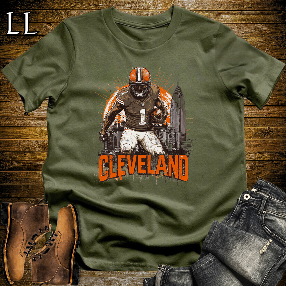 Cleveland Browns Shirt Military Green | NFL Fan Tee