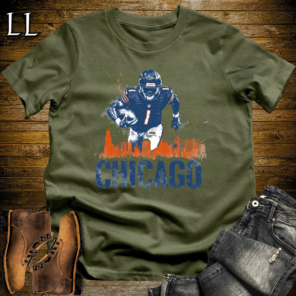 Chicago Bears Shirt Military Green | NFL Fan Tee