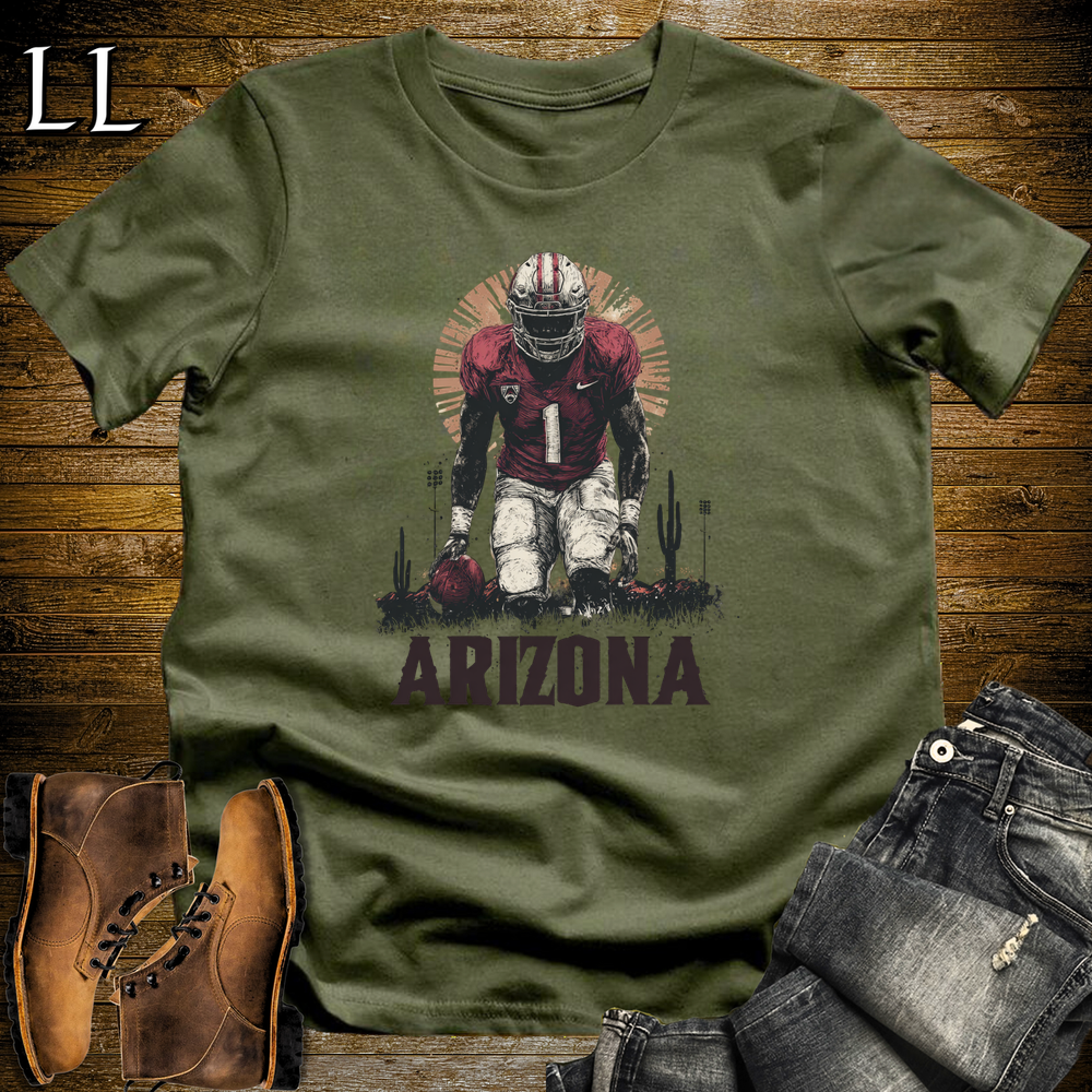 Arizona Cardinals Shirt Military Green | NFL Fan Tee