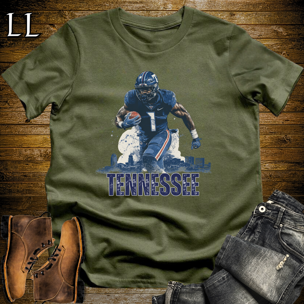 Tennessee Titans Shirt Military Green | NFL Fan Tee