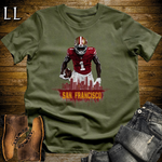49ers Football Shirt Military Green | San Francisco Fan Tee