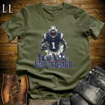 Patriots Football Shirt Military Green | New England Fan Tee