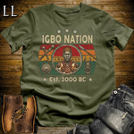African Igbo Nation Softstyle T Shirt Military Green | Igbo Heritage Tee