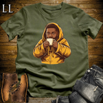 African Coffee Time T Shirt Military Green | Coffee Lover African Tee