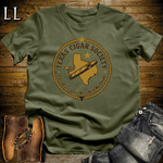 Texas Cigar Society T Shirt Military Green | Cigar Lover Gift