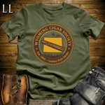 Wyoming Cigar Society Softstyle T Shirt Military Green | Cigar Lover Gift Tee