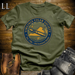 Virginia Cigar Society Softstyle T Shirt Military Green | Cigar Lover Gift Tee