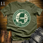Mississippi Cigar Society Softstyle T Shirt Military Green | Cigar Lover Gift Tee