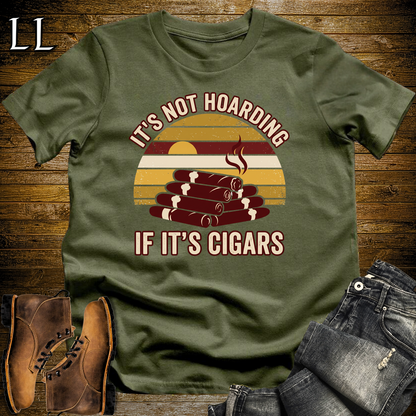 Hoarding Cigars Softstyle T Shirt Military Green | Funny Cigar Tee
