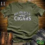 All You Need Is Cigars Softstyle T Shirt Military Green | Cigar Lover Tee