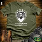 Relax A Cigar Smokers Here Softstyle T Shirt Military Green | Cigar Lover Tee