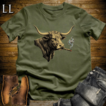 Vintage Cigar Texas Longhorn Softstyle T Shirt Military Green | Vintage Texas Longhorn Cigar Tee