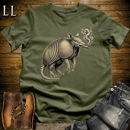 Vintage Cigar Armadillo Softstyle T Shirt Military Green | Cigar Armadillo Tee
