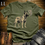 Vintage Cigar Belgian Malinois Softstyle T Shirt Military Green | Cigar Belgian Malinois Tee