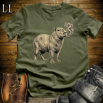 Vintage Cigar Capybara Softstyle T Shirt Military Green | Vintage Cigar Lover Tee