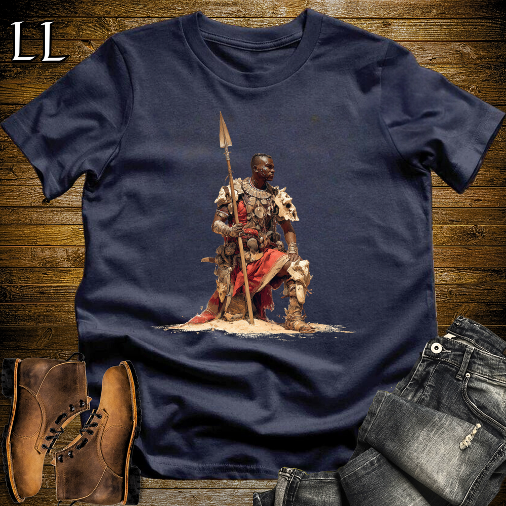 African Desert Spearmaster Navy | Warrior Tee