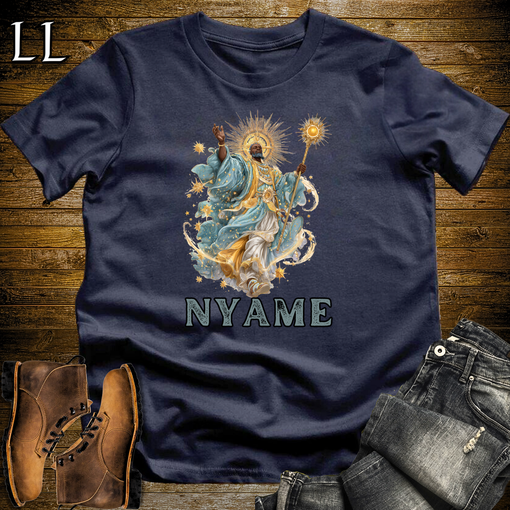 Nyame African God Softstyle Tee - Navy