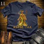 Asase Yaa African Goddess Softstyle Tee Navy | Akan Earth Goddess Tee