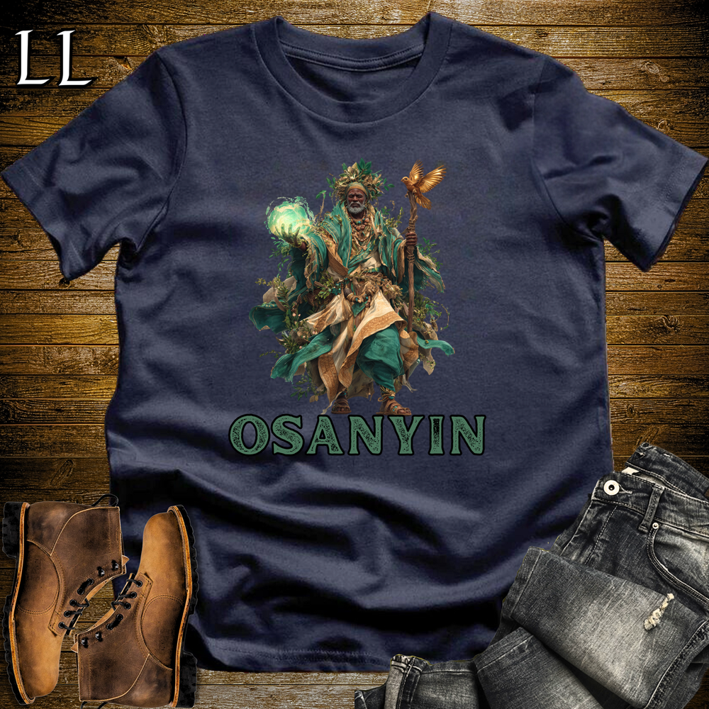 Osanyin African God Softstyle Tee - Navy