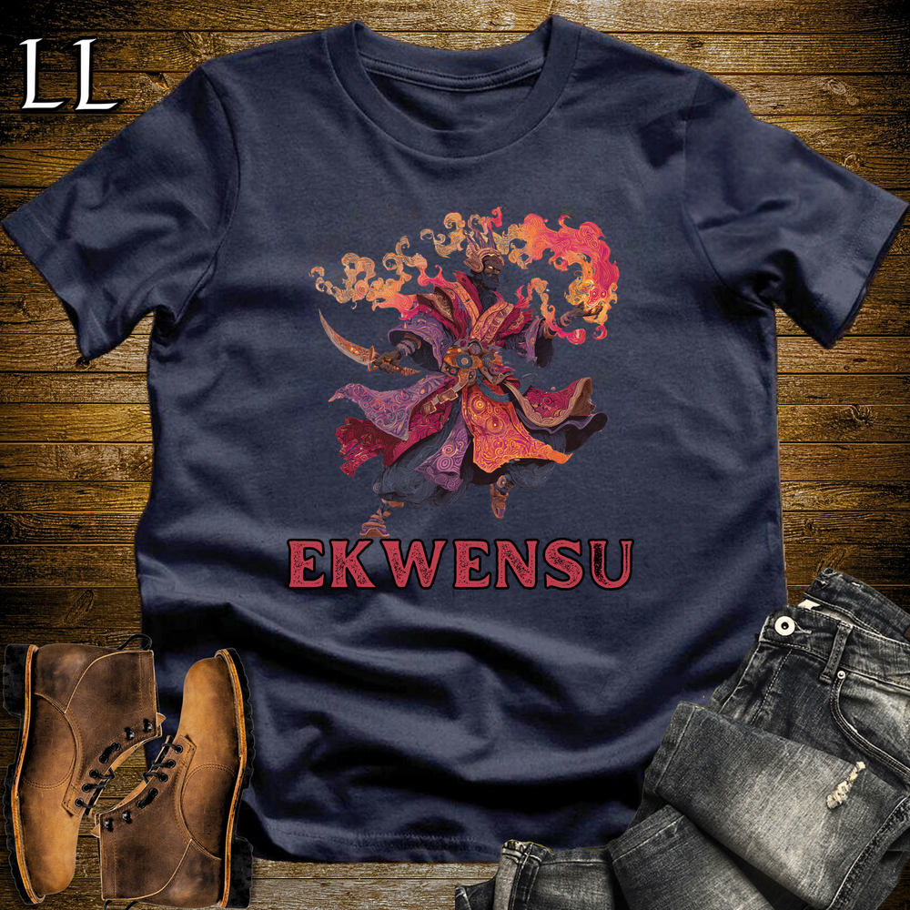 Ekwensu African God Softstyle Tee - Navy
