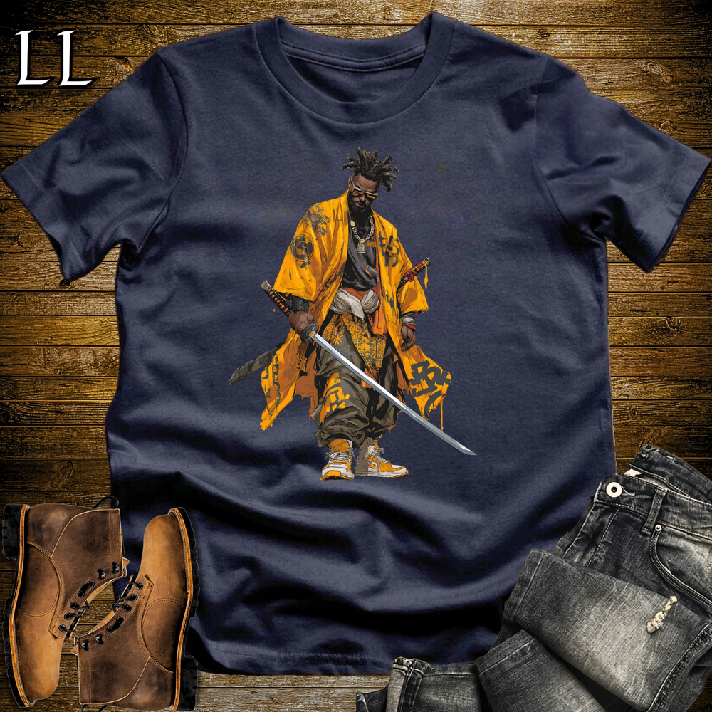 African Yellow Street Samurai - Navy