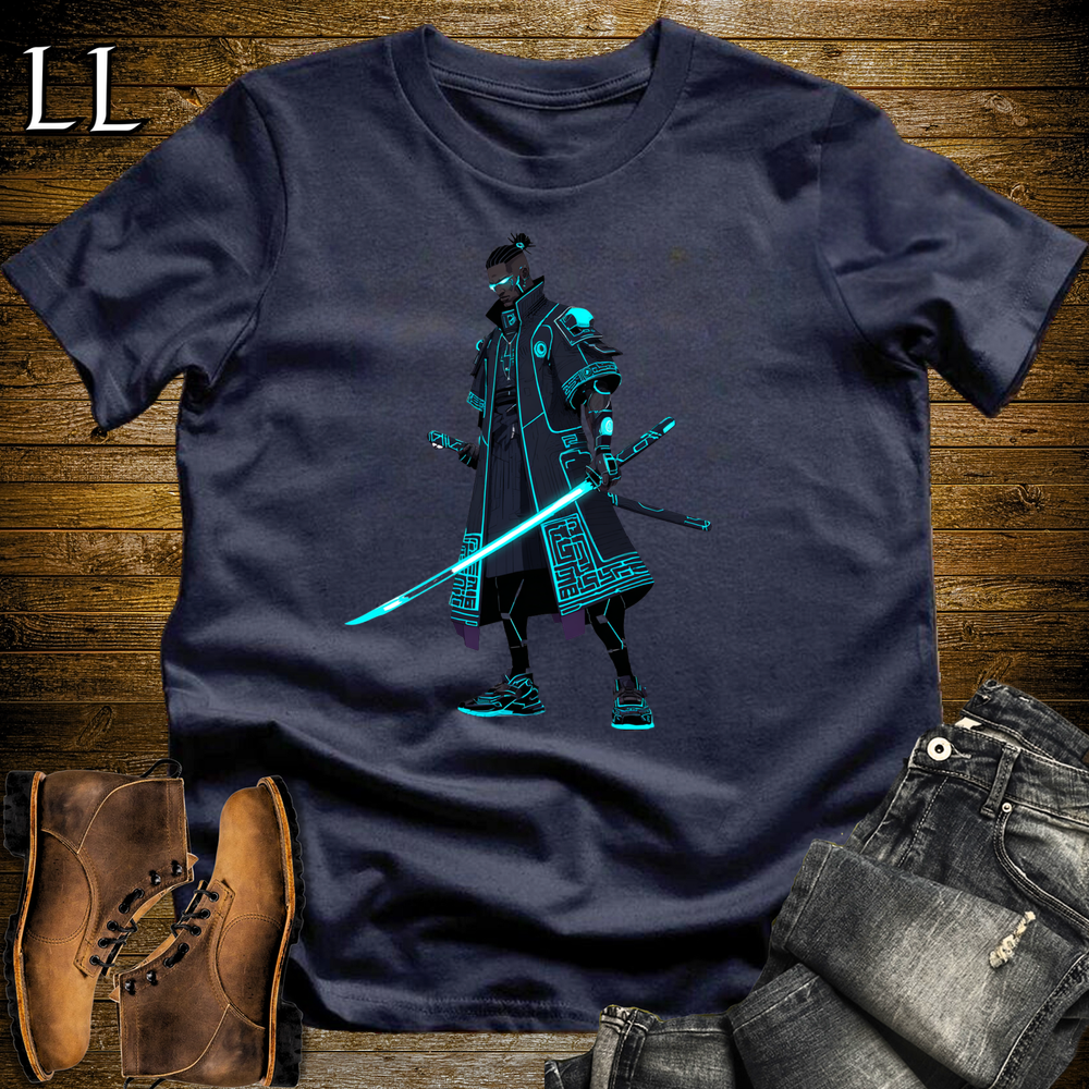 African Ai Samurai Navy | African Warrior Tee
