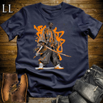 African Orange Street Samurai Navy | African Warrior Tee