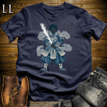 African Lightning Sword Samurai Navy | African Warrior Tee