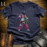 African Graffiti Street Samurai Navy | African Warrior Tee
