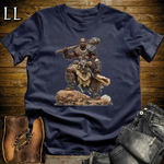African Tribal Barbarian Softstyle Tee Navy | African Warrior Tee