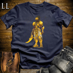 African Yellow Sapphire Warrior Softstyle Tee - Navy