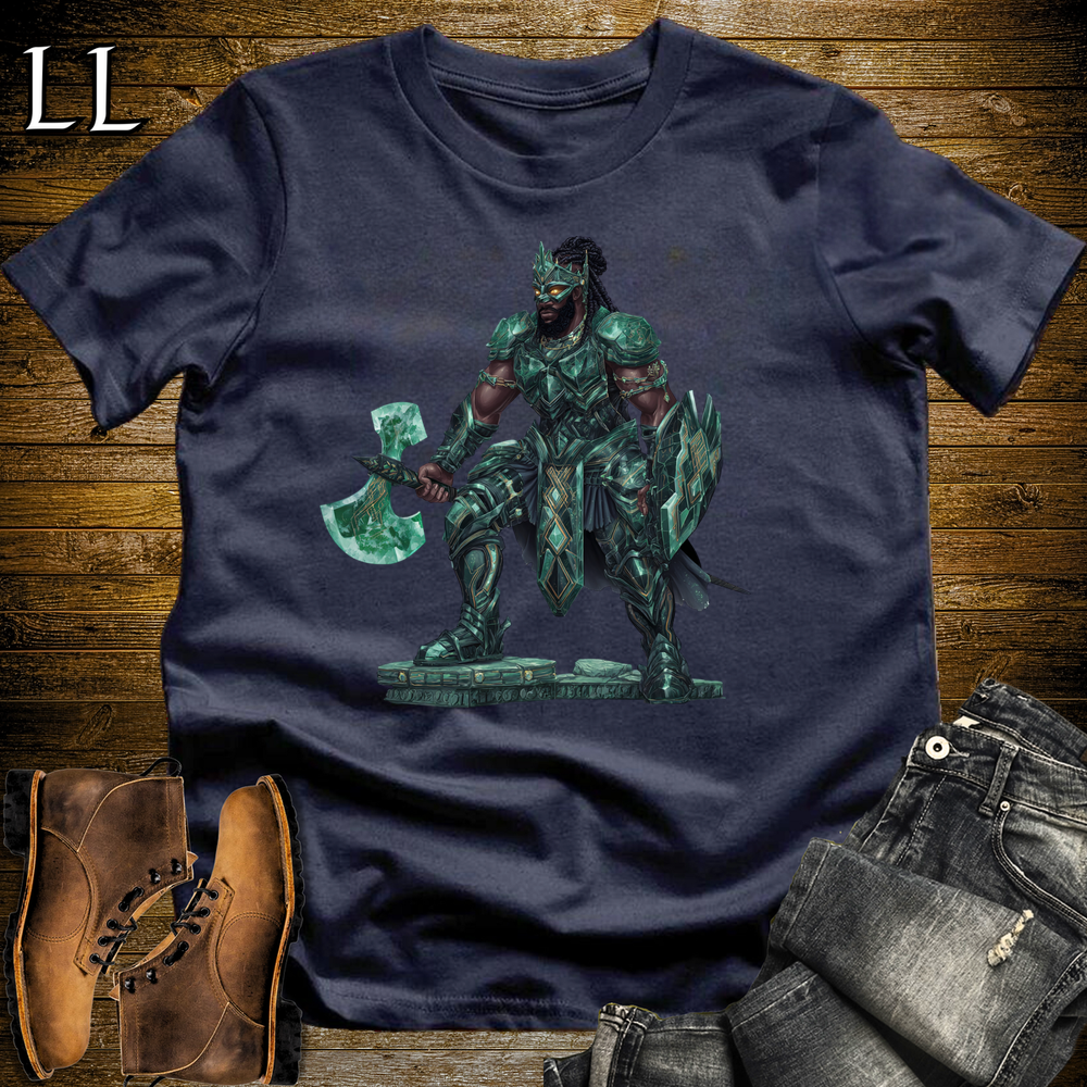 African Emerald Warrior Softstyle Tee - Navy
