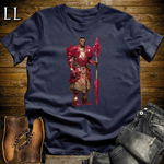 African Ruby Spear Warrior Softstyle Tee - Navy