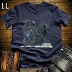 African Runic Black Panther Assassin Softstyle Tee Navy | African Warrior Tee
