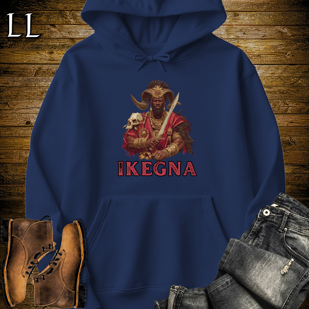 Ikenga African God Softstyle Tee Navy | Igbo Achievement Sweatshirt