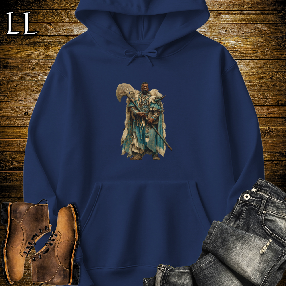 African Axe Chieftan Hooded Sweatshirt - Navy