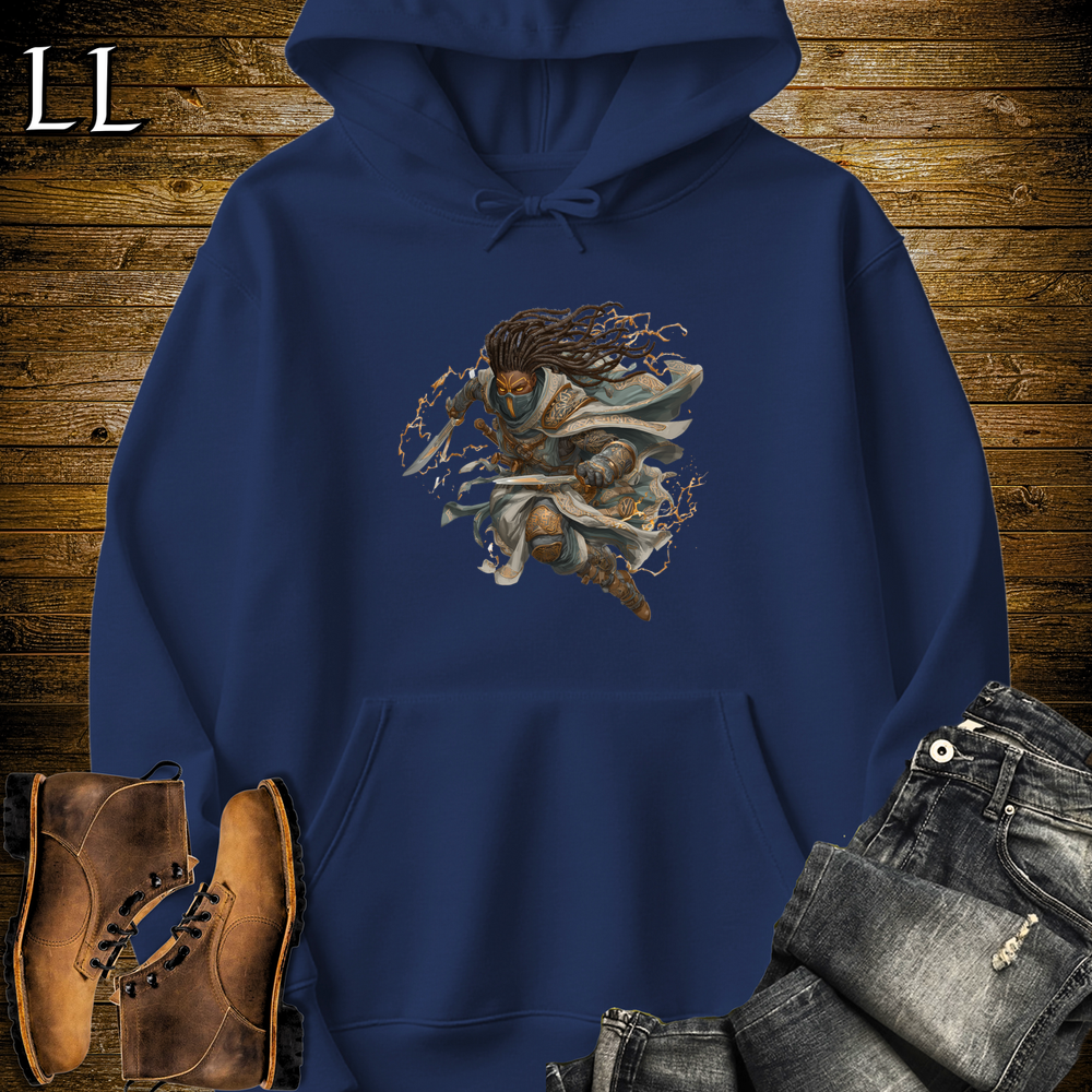 African Ancient Ways Assassin Hooded Sweatshirt - Navy