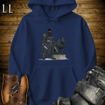 African Black Panther Assassin Hooded Sweatshirt Navy | African Warrior Hoodie