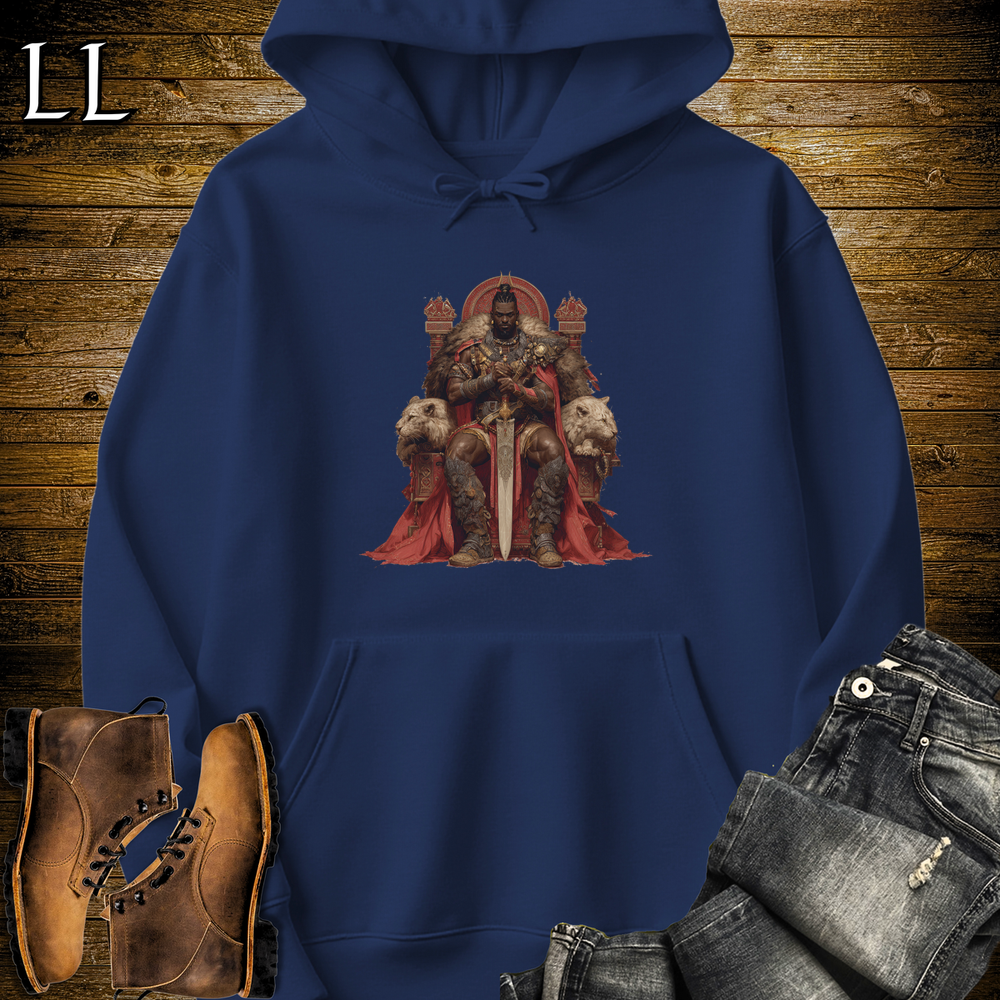 African Beast King Navy | African Warrior Hoodie