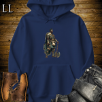 African Axe Warrior King Navy | Tribal Hoodie