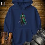 African Emerald Pirate Hooded Sweatshirt Navy | Pirate Warrior