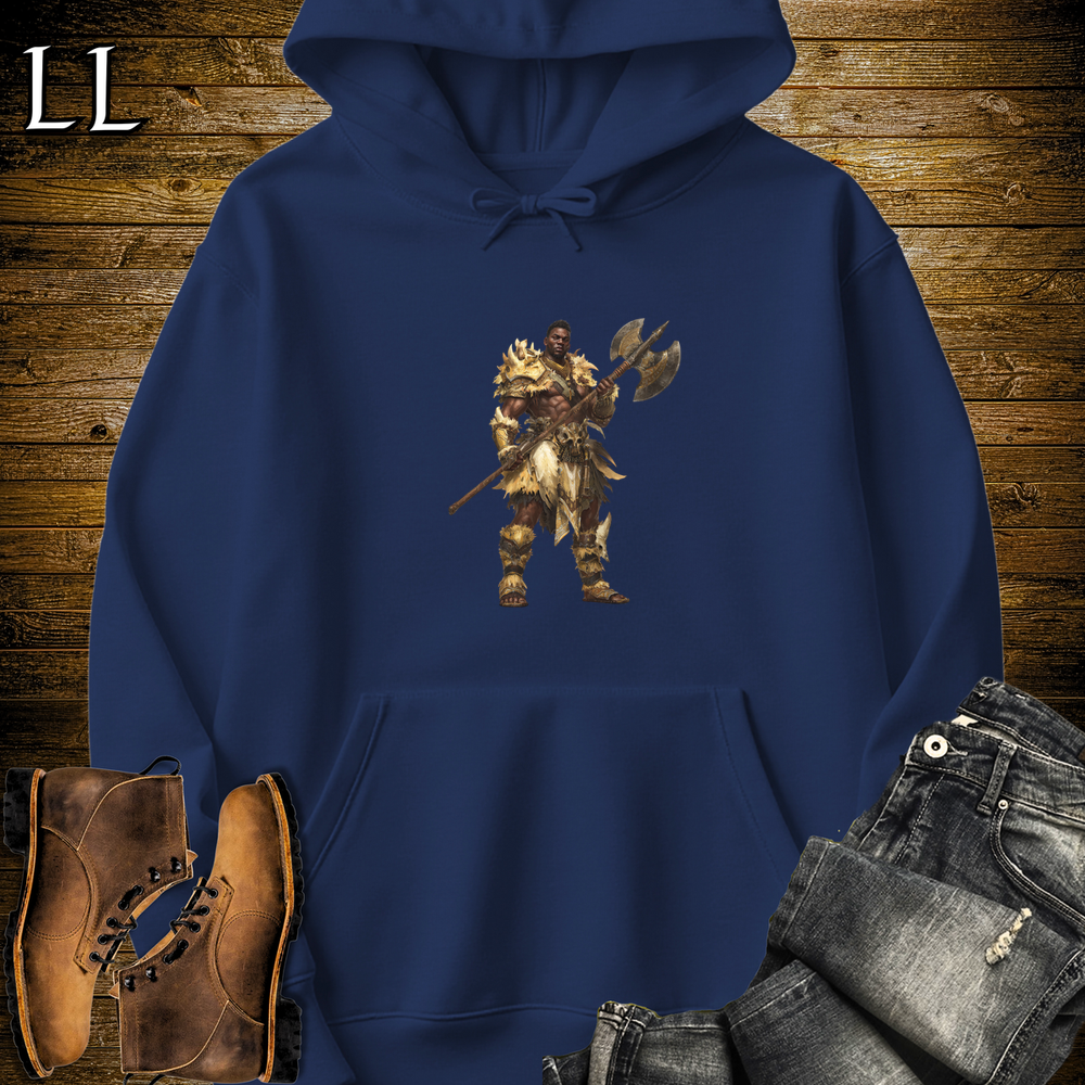 African Doubleblade Axe Master Hooded Sweatshirt Navy | Doubleblade Axe Master