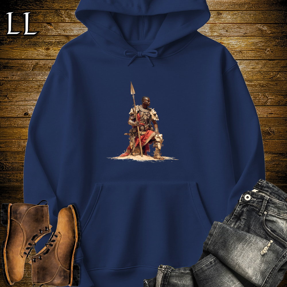 African Desert Spearmaster Hooded Sweatshirt - Navy