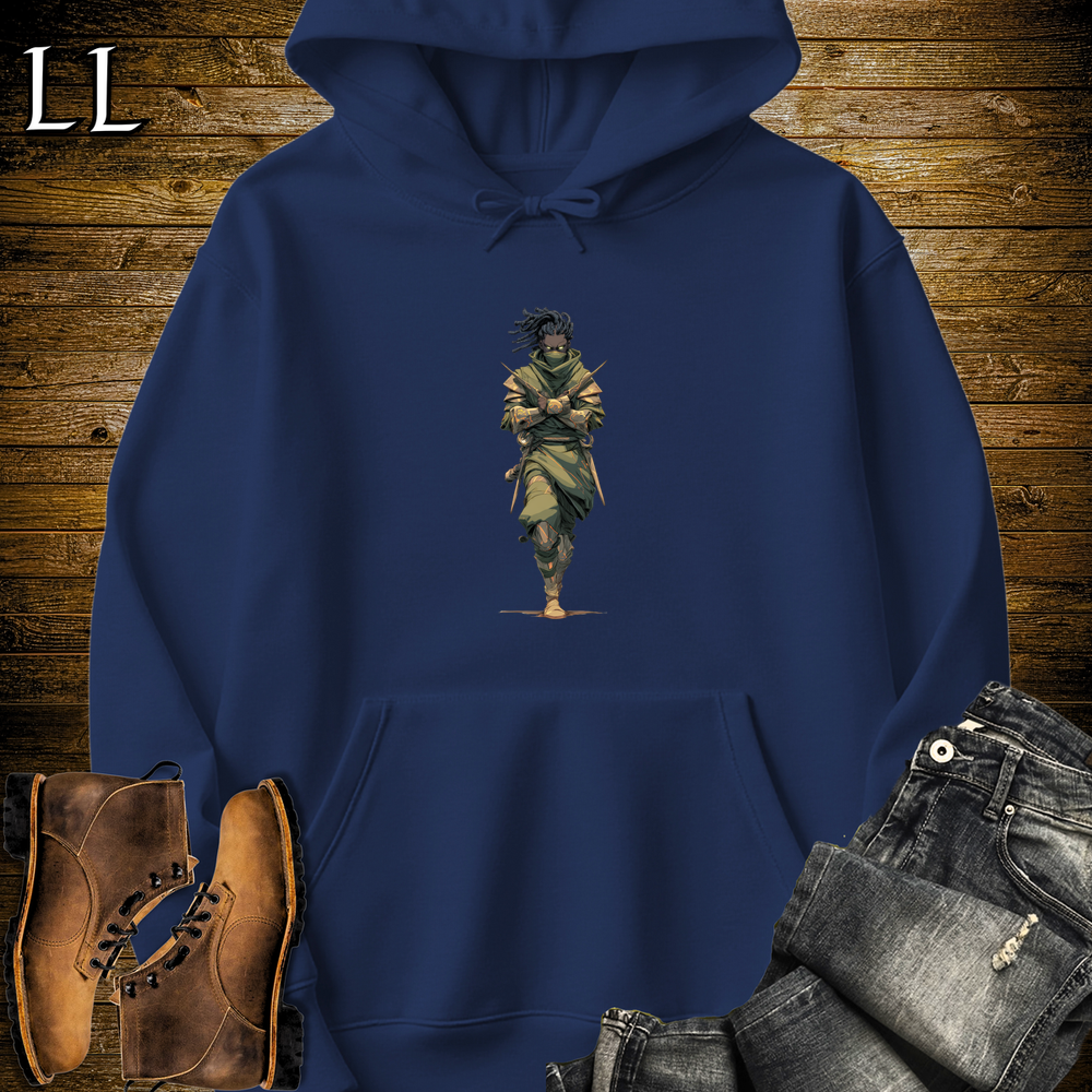African Desert Assassin Hooded Sweatshirt - Navy